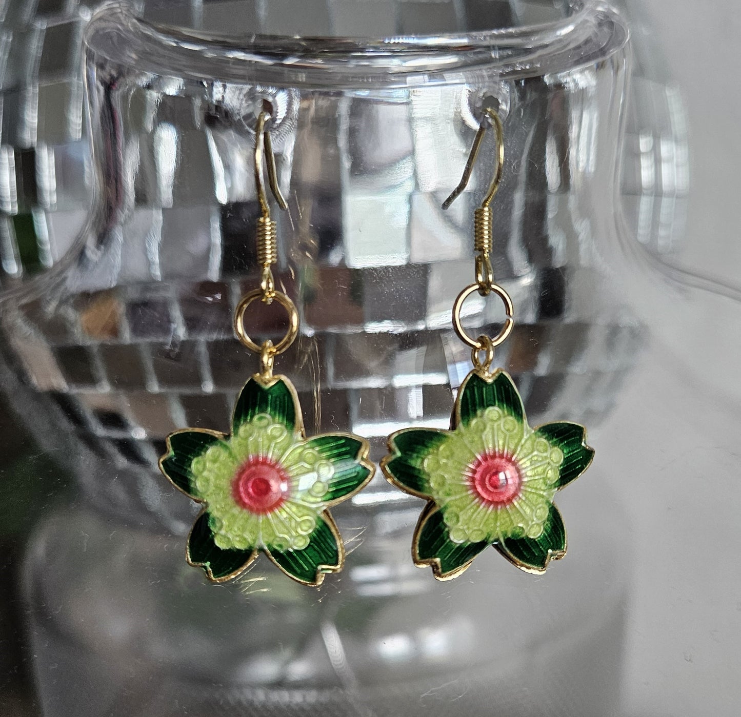 Spider Mum Earrings