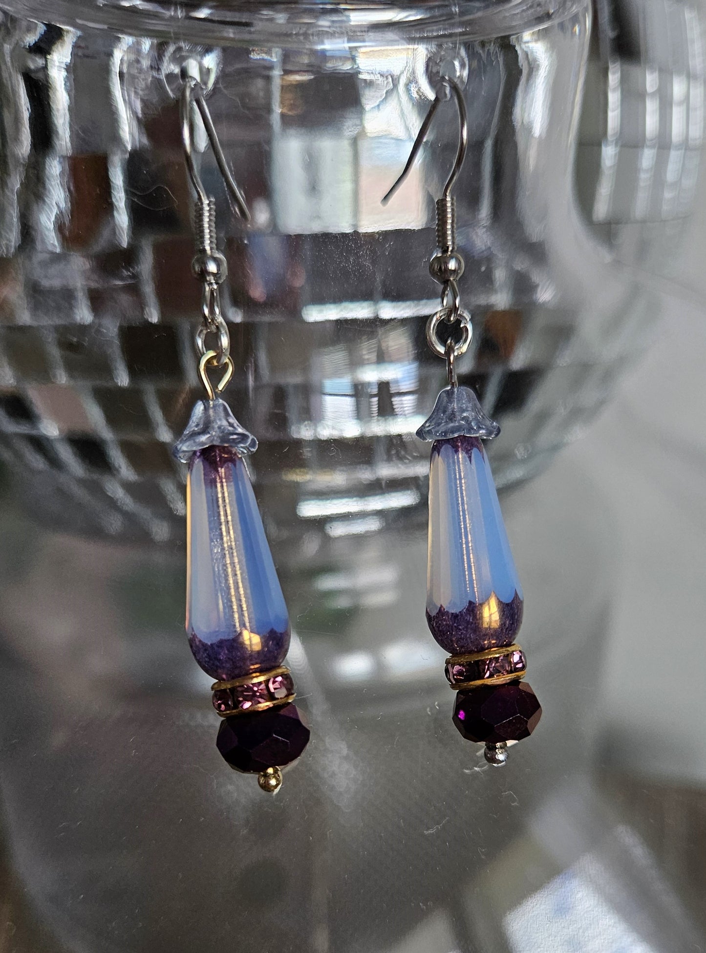 Periwinkle Teardrop Earrings